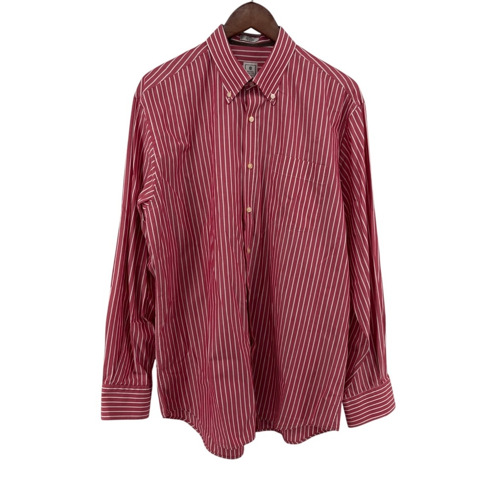 Peter Millar Men's Striped Button Down Shirt L